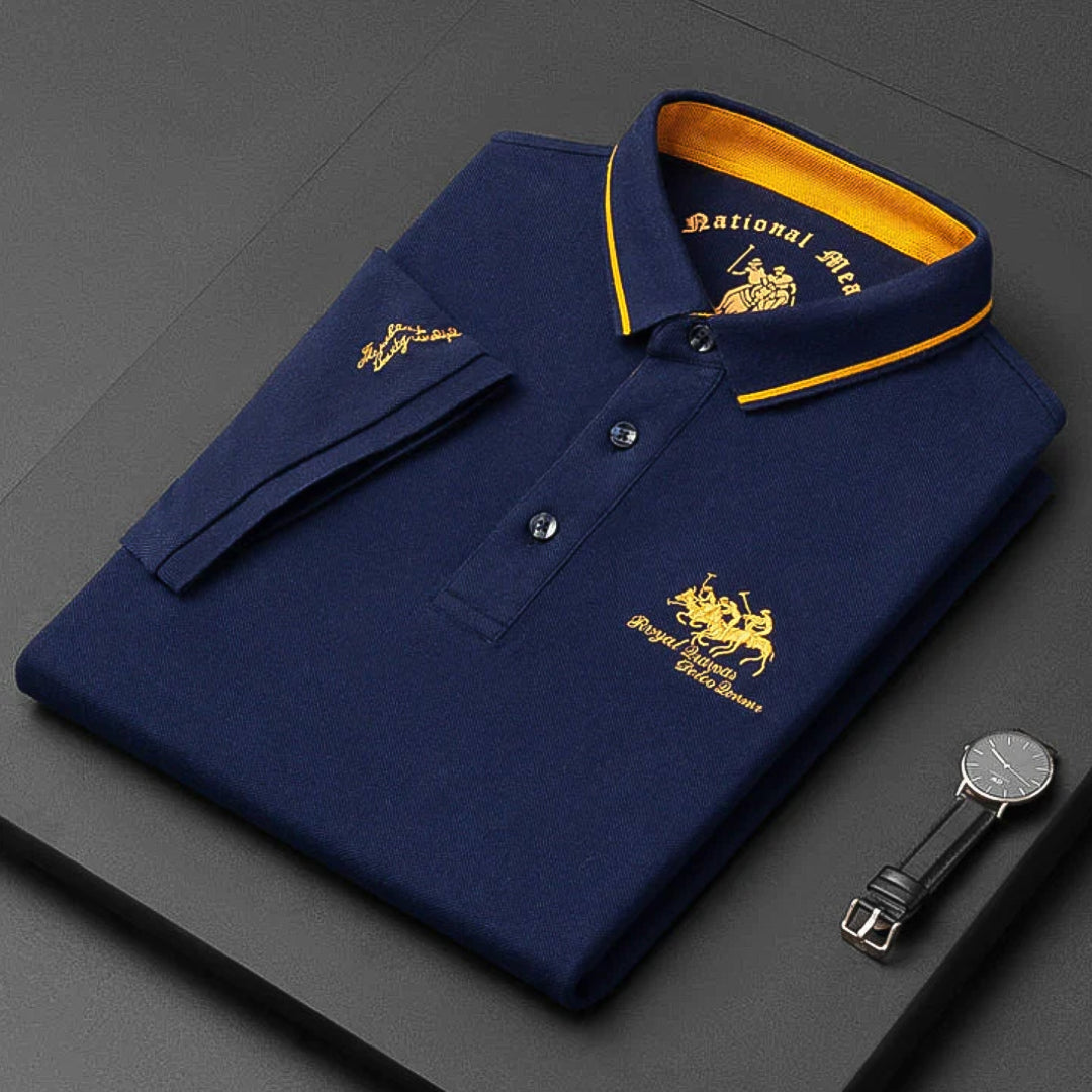 Broderet Polo-Shirt