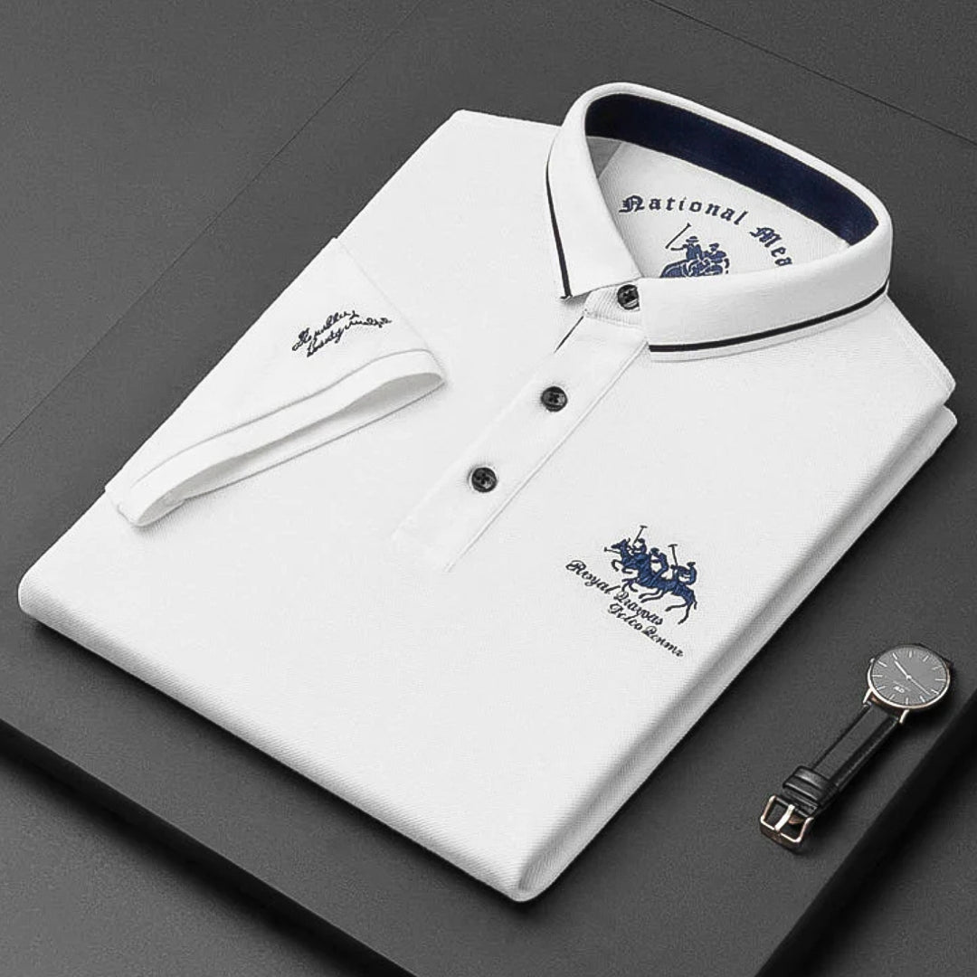 Broderet Polo-Shirt