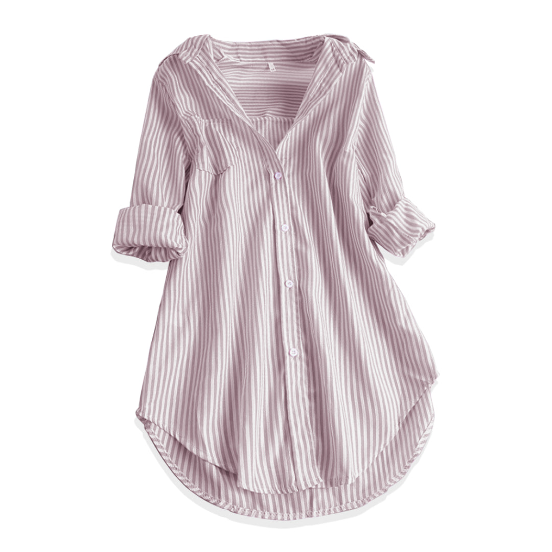 Emma - Trendy stribet bluse