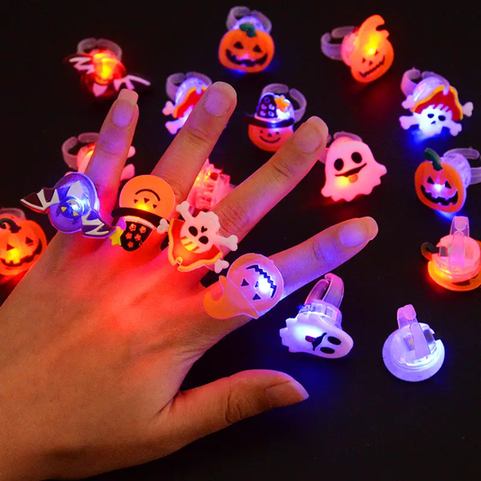 Halloween-ring med LED-lys